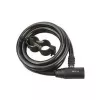 Cable lock FISCHER 85848 — 1800 mm, black, with frame holder