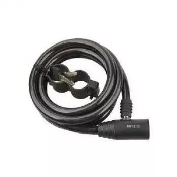 Cable lock FISCHER 85848 — 1800 mm, black, with frame holder