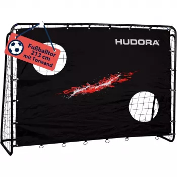 Football goal trainer with goal wall HUDORA model 76947, black, motif 'Goal'