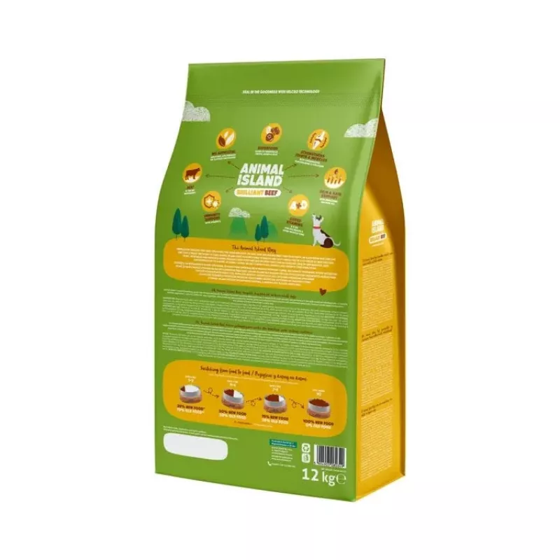 ANIMAL ISLAND Brilliant beef - dry dog food - 12kg