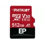 MicroSDXC flash memory card PATRIOT 512GB UHS‑I U3 V30 Class 10, 90 MB/s read, adapter included