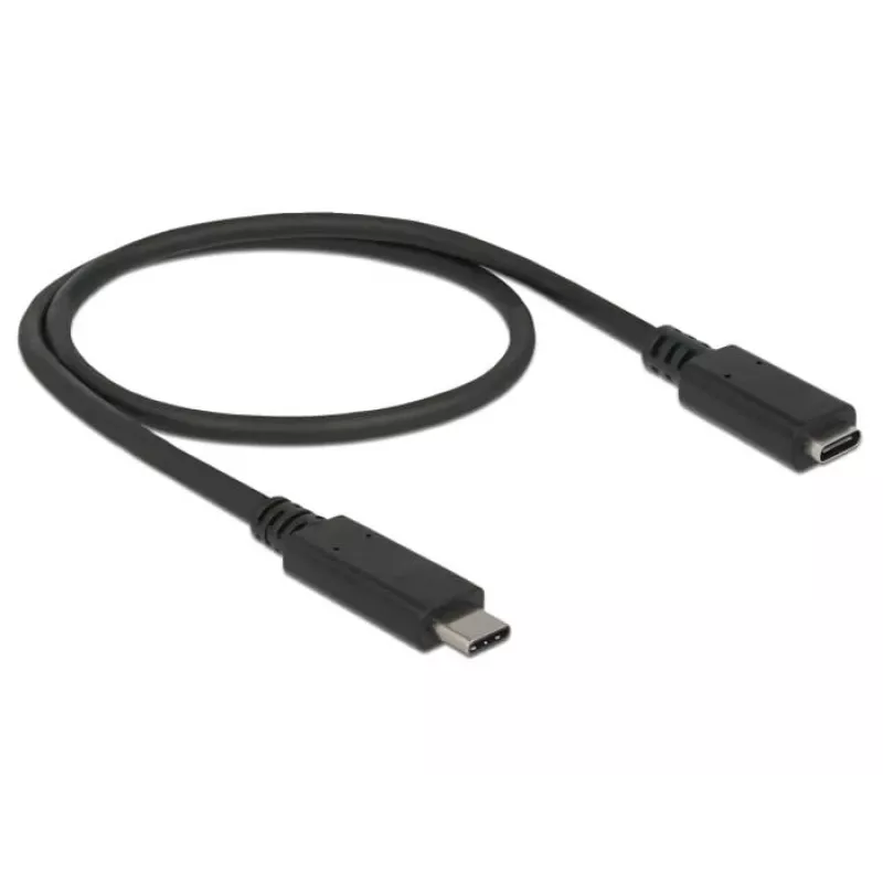 USB Cable DeLOCK 85532 USB 3.2 Gen 1 0.5m USB C Black