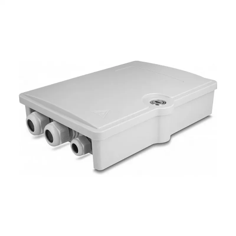 DeLOCK Fiber Optic Distribution Box 6 Port IP55 Waterproof Grey