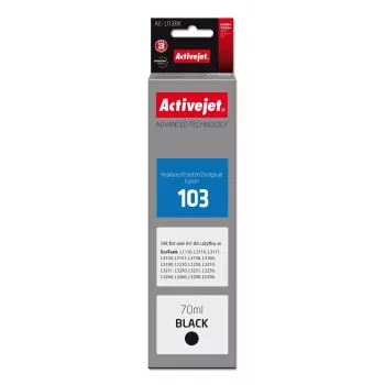 Activejet AE-103Bk ink (replacement Epson 103 C13T00S14A; Supreme; 70 ml; 4500, black)