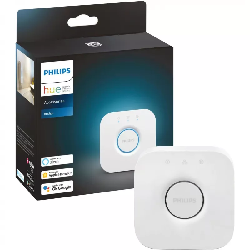 LED GU10 lamp twin pack with Hue Bridge – Philips Hue White Ambiance, replaces 35W