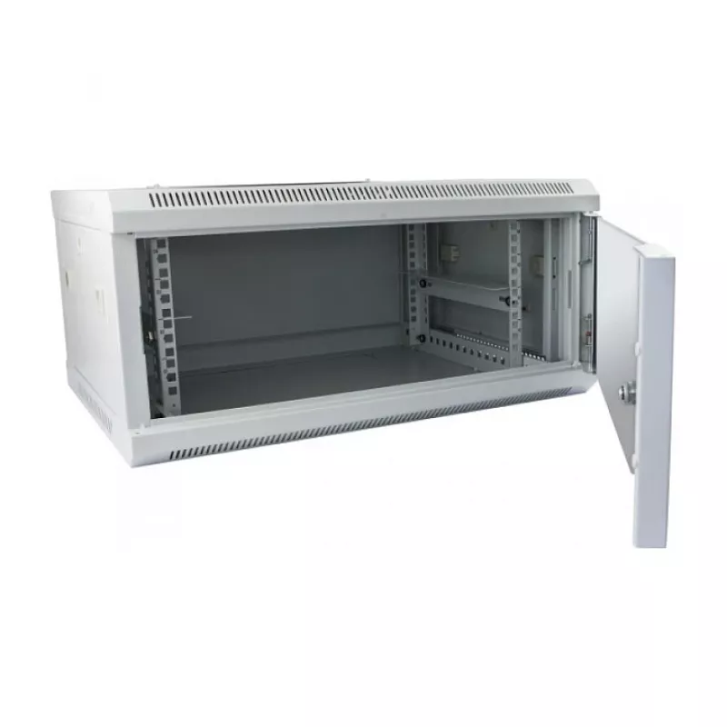 Wall-mounted rack cabinet ALLNET ALL-SMC6604GRAU 4U, grey, 50 kg capacity, key lock