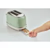 Ariete 155 Design 2 Slice Toaster with Sandwich Cages, 6 Toasting Levels, 810 W, Stainless Steel Body, Removable Crumb Tray, Pastel green