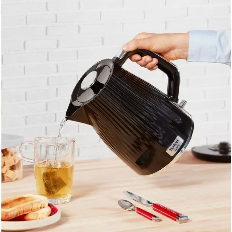 Electric kettle Tefal KO2508 1.7 L 2400 W, black, concealed heating element