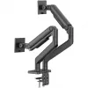 Monitor mount DIGITUS Dual Monitor Mount for 2×45 inch screens, clamp, 2×20 kg, VESA 75×75–100×100, tilt -20–50°