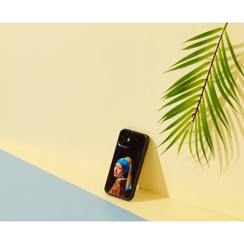 Protective iKins case for Apple iPhone 12 mini — design: Girl with a Pearl Earring