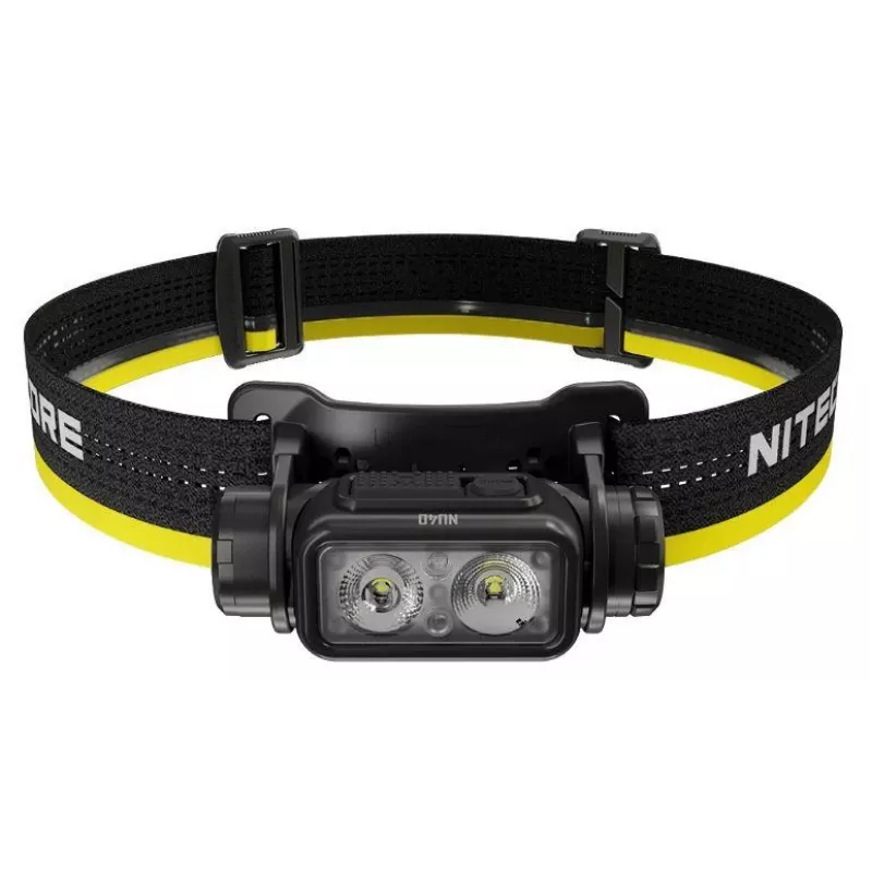Headband flashlight Nitecore NU40 Black LED 2 lamps IP68