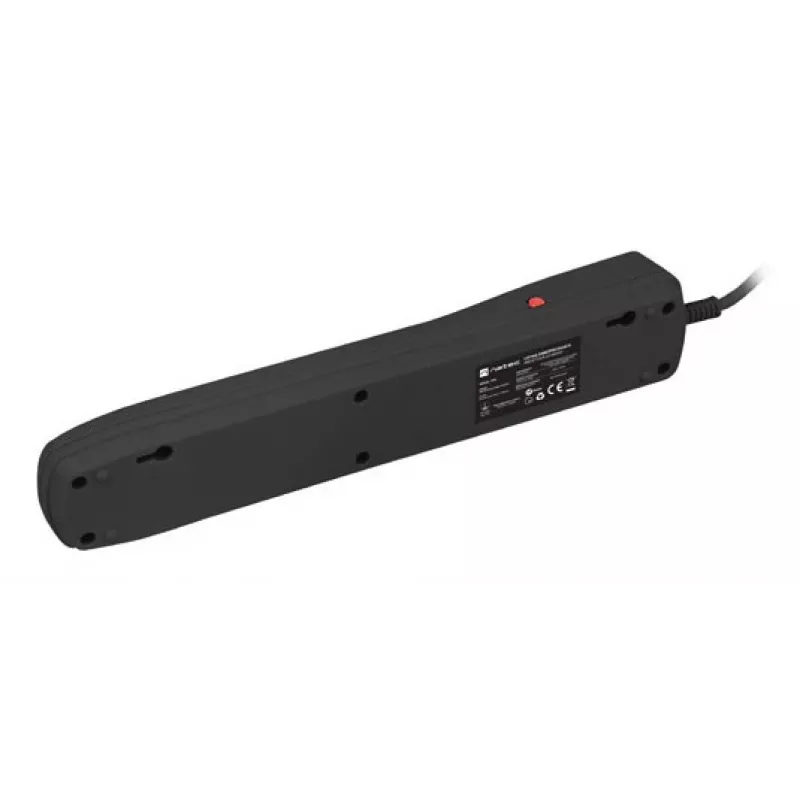 Surge Protector NATEC NSP-1713 Black 5 AC Outlets 1.5 m