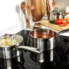 Cookware set Salter BW06746EU7 — Stainless steel 5-piece set with lids