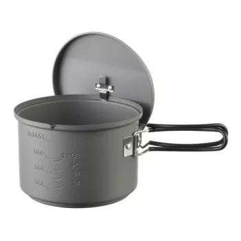 Pot ESBIT Cookset with alcohol burner, Aluminium 1.5 L, Ø15.4 cm, H115 mm, Black
