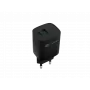 NATEC wired mobile device charger NUC-2141, 30W, USB-C PD 3.0 + USB-A QC 3.0, 110–240V, black