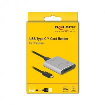 Card Reader DeLOCK 91751 USB 3.2 Gen 1 Type-C Silver