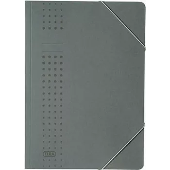 ELBA chic-elasticated folder cardboard, A4, Anthracite (33470 AZ) (33470 AZ)