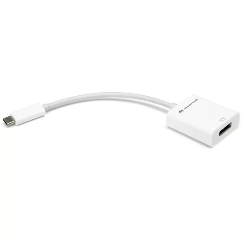 USB Adapter, USB-C Plug > DisplayPort Socket (White, 11cm)