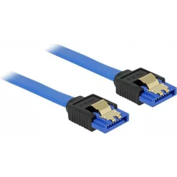 SATA Cable DeLOCK 84980 0.7m SATA 7-pin Black Blue