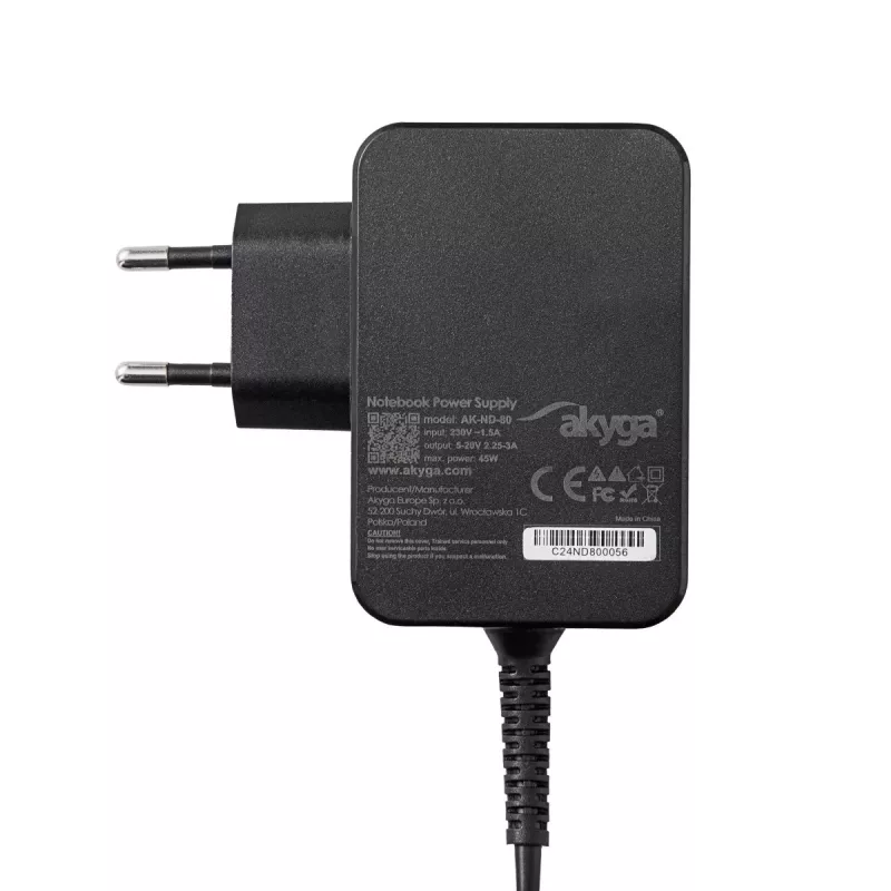 Power Adapter Akyga AK-TB-09 Indoor 5W Black 110-240V