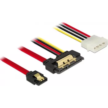 SATA Cable DeLOCK 85230 0.3m SATA 7-pin + Molex 4-pin