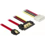 SATA Cable DeLOCK 85230 0.3m SATA 7-pin + Molex 4-pin