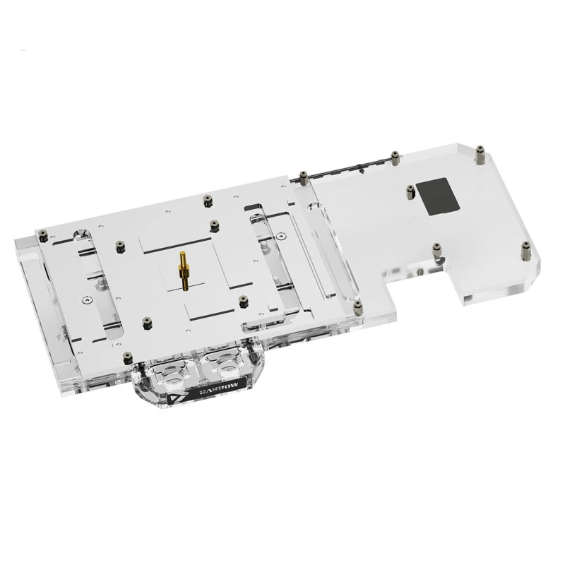GPU water block Barrow LRC2.0 for ASUS STRIX 3070 — full coverage, acrylic