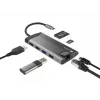 NATEC Fowler Plus USB Type-C Black Grey MicroSD SD Hub