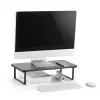 Laptop stand MACLEAN MC-933 adjustable height aluminum, freestanding, for 13 inch–32 inch, max load 20 kg, black