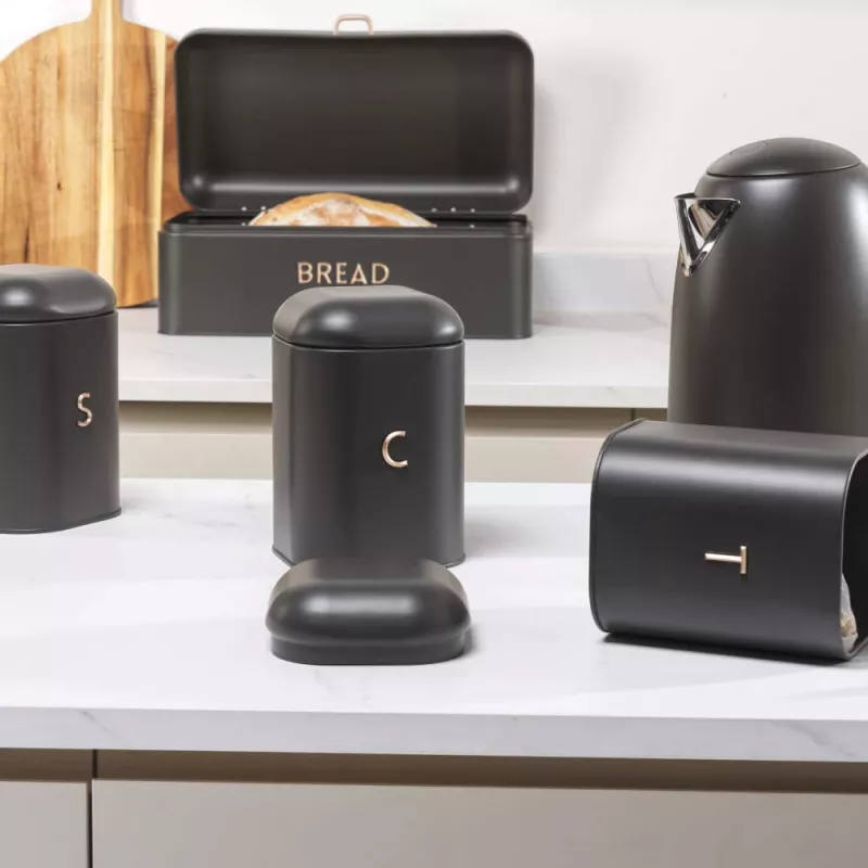 Canister set Salter BW13729EU7 3-piece charcoal - airtight kitchen storage containers