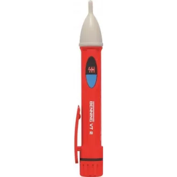 Benning VT 2 Non-Contact Voltage Tester CAT III 1000 V, CAT IV 600 V Acoustic, LED (044055)