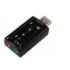 External USB Soundcard LOGILINK UA0078, 7.1 channel, USB interface, compact 124×194×34 mm, 80 g