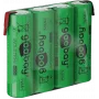 Goobay 4x AA (Mignon) - 2100 mAh, Green - Solder Tag (Z), Nickel-Metal Hydride Battery (NiMH), 4,8 V (55580)