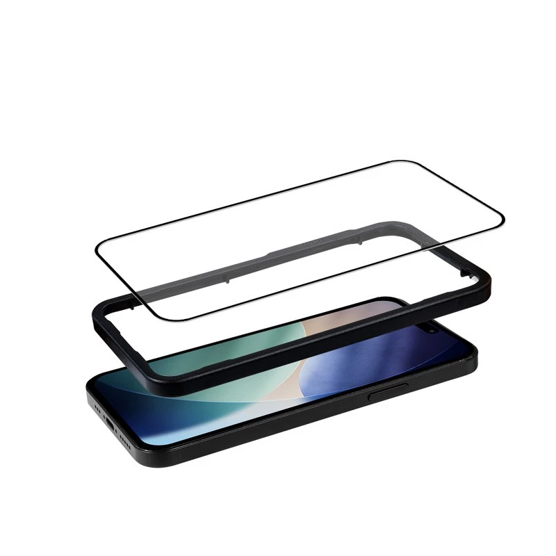 Tempered glass screen protector installation frame for iPhone 17 Pro — Crong