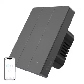 Smart wall switch Sonoff M5-3C-80 Wi‑Fi — 3‑gang, wall-mounted smart switch, model M5-3C-80