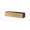 Cama living room cabinet set VIGO 9 black/wotan oak