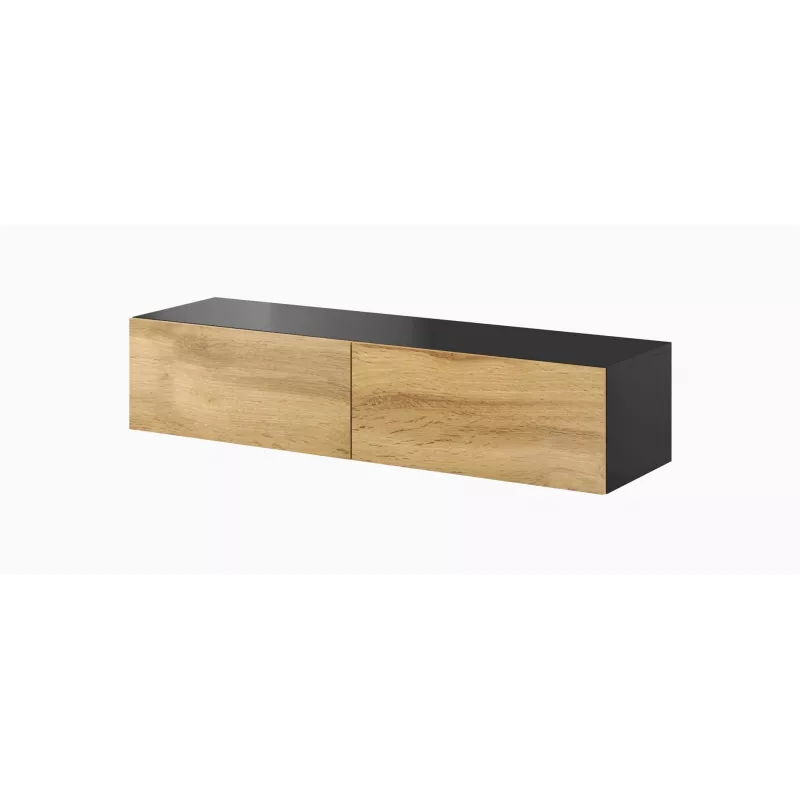 Cama living room cabinet set VIGO 9 black/wotan oak