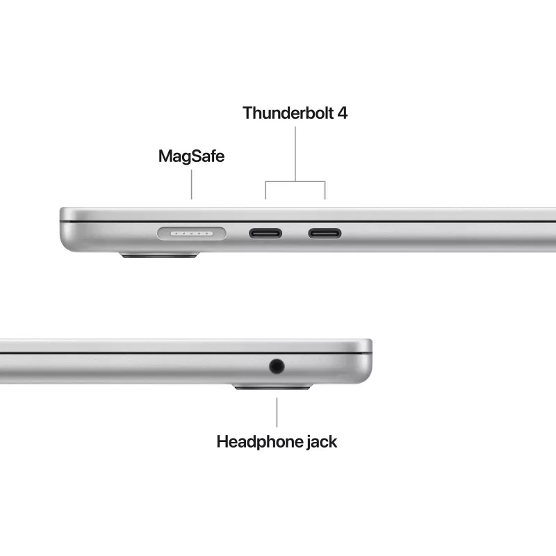 MacBook Air 34,5 cm (13,6) 2025 CTO, Notebook Silver, 16 GB, 1 TB (1 TB SSD), M4, MacOS, Greek