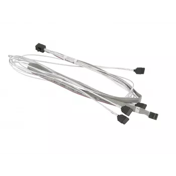 SuperMicro CBL-SAST-0591, 4x SATA to SFF-8643 crossover, 75cm w/ SB, 30AWG (CBL-SAST-0591)