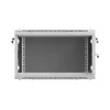 Lanberg WF01-6606-23S Wall-Mount Rack Cabinet 19 inch 6U 600x600 mm Grey Perforated Door (Flat Pack)