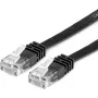 Value 21.99.0960 RJ45 network cable, patch cable CAT 6 U/UTP 0.50 m black 1 pc.
