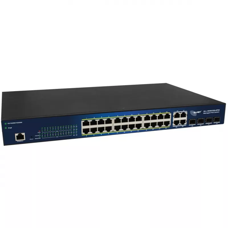 Managed Switch ALLNET ALL-SG8428V2PM 24 Ports Gigabit Ethernet PoE