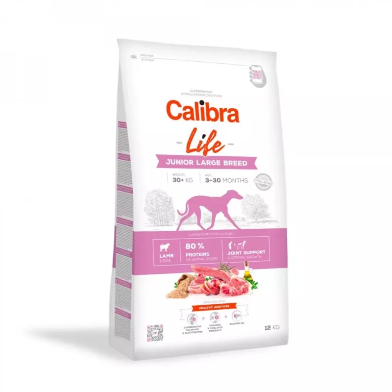 Calibra Dog Life Junior Large Breed Lamb Dry Dog Food, 12 kg