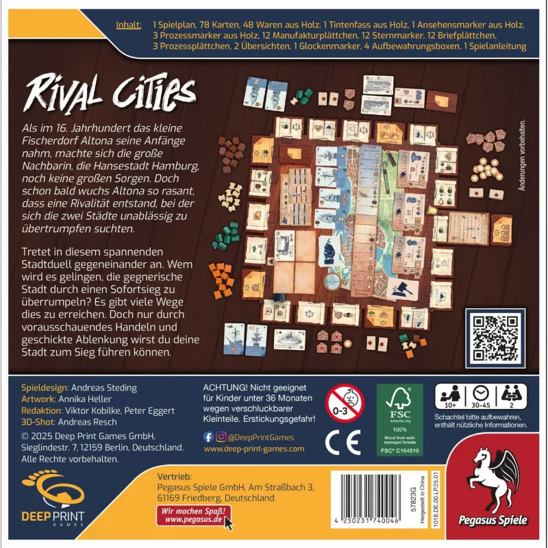 Deep Pint Games Rival Cities, Board Game