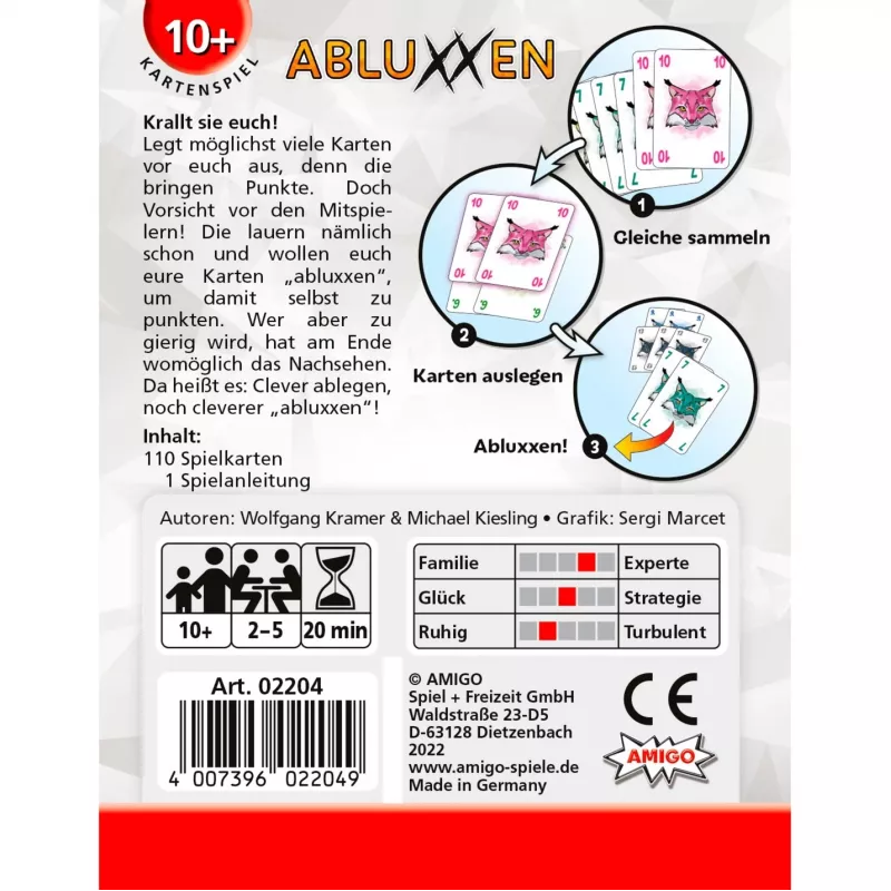 Amigo 02204 board game Abluxxen 20 min.