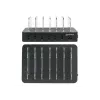 Manhattan Charging Station, 6x USB-A Ports, Outputs: 6x 2.4A, Smart IC, LED Indicator Lights, Black, Three Year Warranty