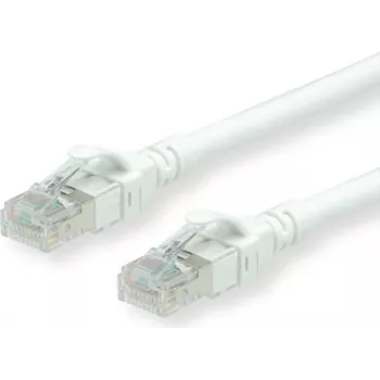 ROLINE - Patch-Cable - RJ-45 (M) to RJ-45 (M) - 3 m - UTP - CAT 6a - Halogen-Free, Moulded, Stranded - White (21.15.2763)