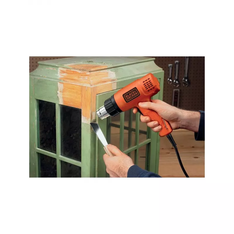 Heat gun Black & Decker KX1650 — 1750 W, up to 600 °C, airflow 570–740 l/min, 2 m cable, 600 g
