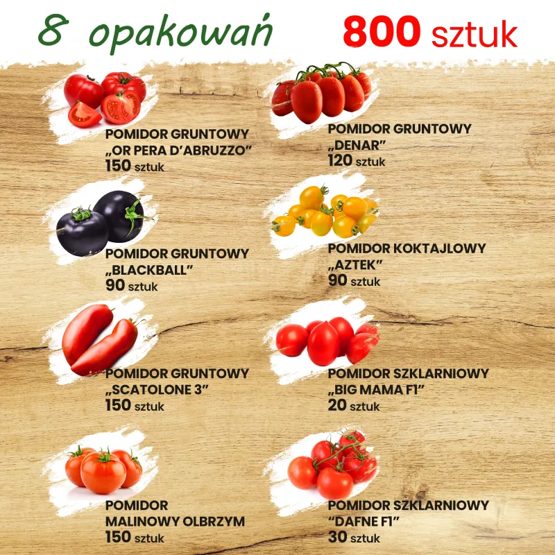 Toraf Tomato Seed Set Eden - 8 Packs
