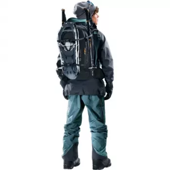 Backpack DEUTER Freerider Pro 34+ — technical freeride ski touring pack, 34 L, black, helmet holder, hipbelt